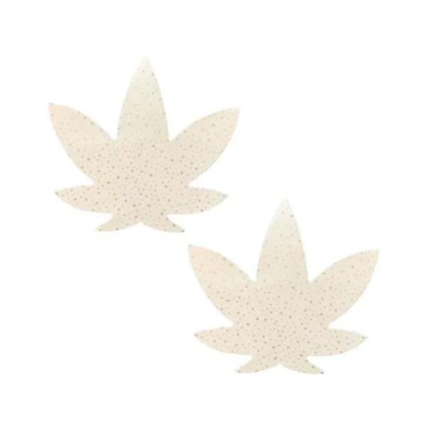 Neva Nude Pasty Weed Leaf Supernova Glow