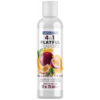 Swiss Navy 4 In 1 Playful Flavors Lubricant Wild Passion Fruit 30ml
