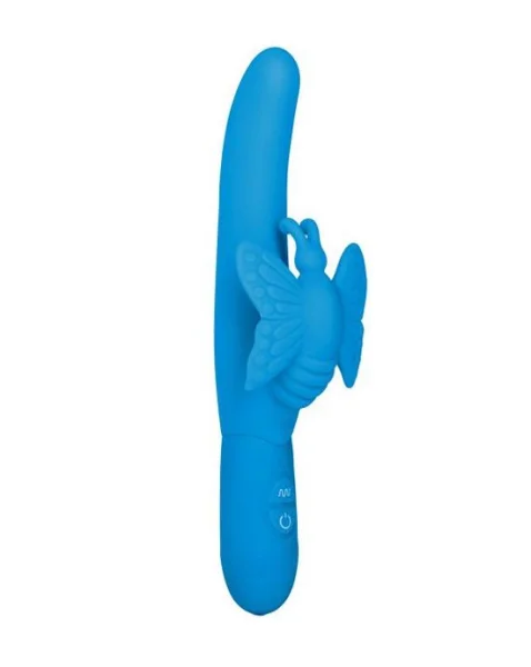 Posh 10-function Silicone Fluttering Butterfly - Blue