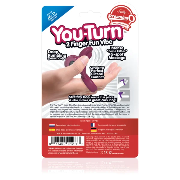 You-Turn 2 Finger Fun Vibe - Merlot — image 17 of 18
