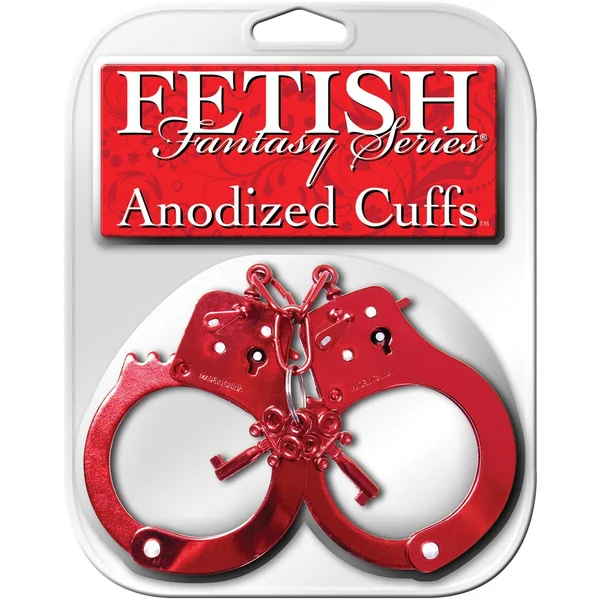 Fetish Fantasy Anodized Cuffs - Red — image 4 of 4