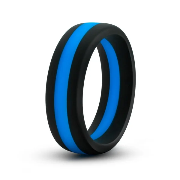 Performance - Silicone Go Pro Cock Ring -  Black-blue-black — image 8 of 10