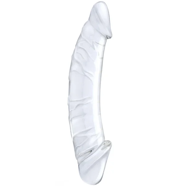 Gläs 12" Double Ended Glass Dildo with Anal Beads
