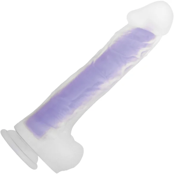 Evolved Luminous Stud Large Glow in the Dark Dildo, Dual-Density Silicone