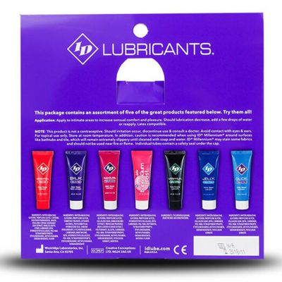 ID Lubricants Water Based And Silicone Assorted Pack 5 x 12ml
