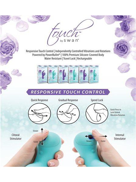 Touch By Swan Duo Rechargeable Silicone Dual-Stimulation Vibrator — image 5 of 5
