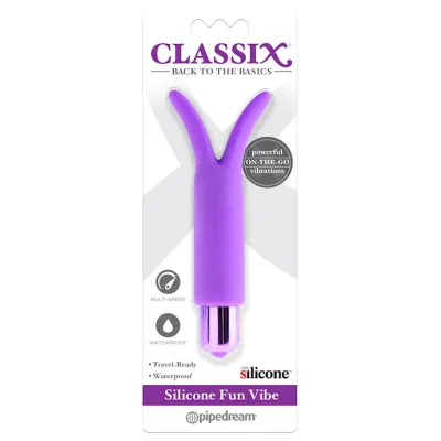 Classix Silicone Fun Vibrator Purple 5 Inch