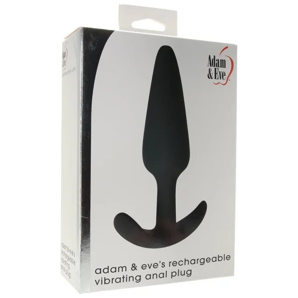 Adam & Eve's Rechargeable Vibrating Anal Plug - Black