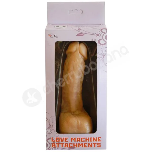 Dildo with Balls Sex Machine Attachment