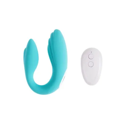 Share Satisfaction Gaia Remote Controlled Couples Vibrator Teal