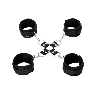 Sportsheets 5 Piece Hog Tie Cuff Set Black