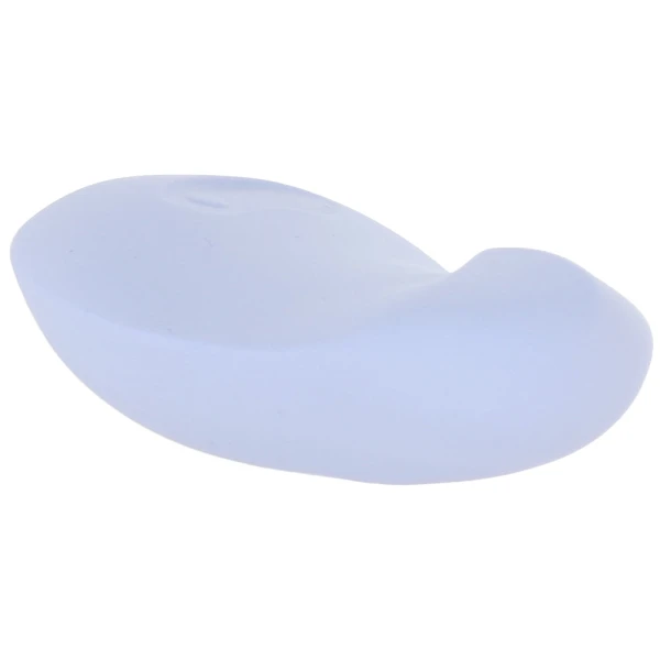 POM Silicone Rechargeable Flexible Waterproof Vibrator by Dame - Ice