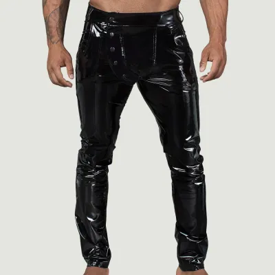 Noir Elastic Mens Pants