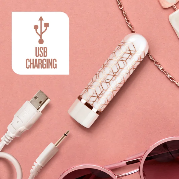 The Collection - Glitzy Geo - Rechargeable Bullet  - Rose Gold — image 8 of 9