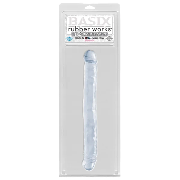 Basix Rubber Works 12 Inch Double Dong - Clear — image 5 of 5