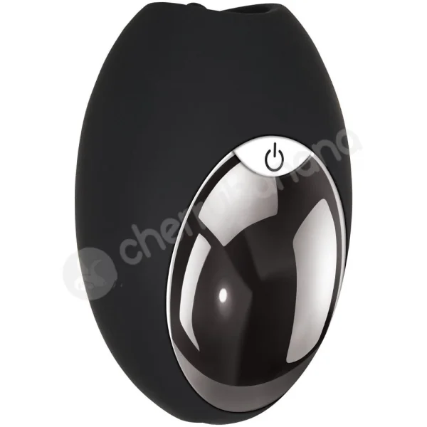Evolved Lickity Slit Black Round Tongue-Flicking Clit Vibrator