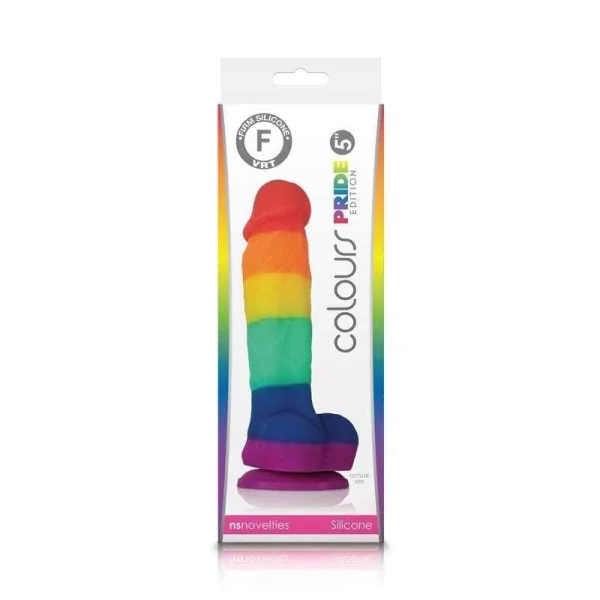 Colours Pride Edition - 5" Dildo - Rainbow — image 4 of 4