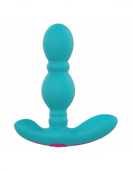 FemmeFunn Vibrating Butt Plug - Turquoise