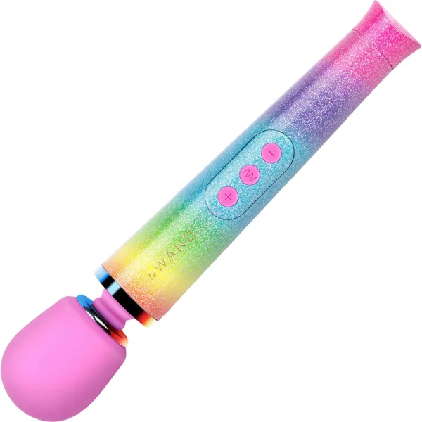 Le Wand Petite All That Glimmers Special Edition Rechargeable Vibrating Body Massager - Rainbow Ombre