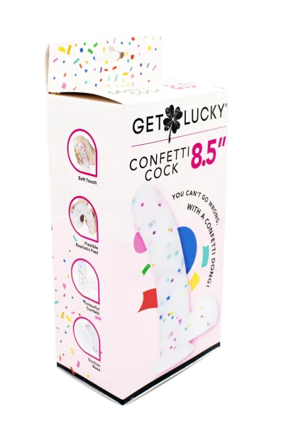 Get Lucky Confetti Cock - 8.5 Inch