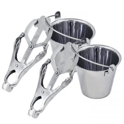 Torment Stainless Steel Bucket Clover Nipple Clamps