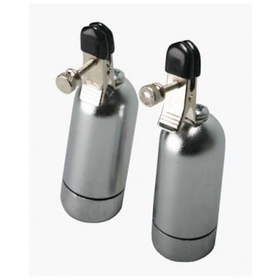 Wireless Vibrating Nipple Clamps Silver