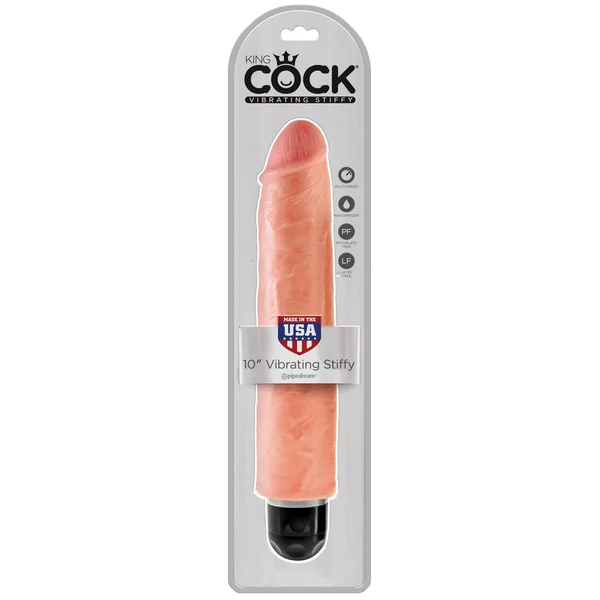 King Cock 10" Vibrating Stiffy Flesh — image 6 of 6