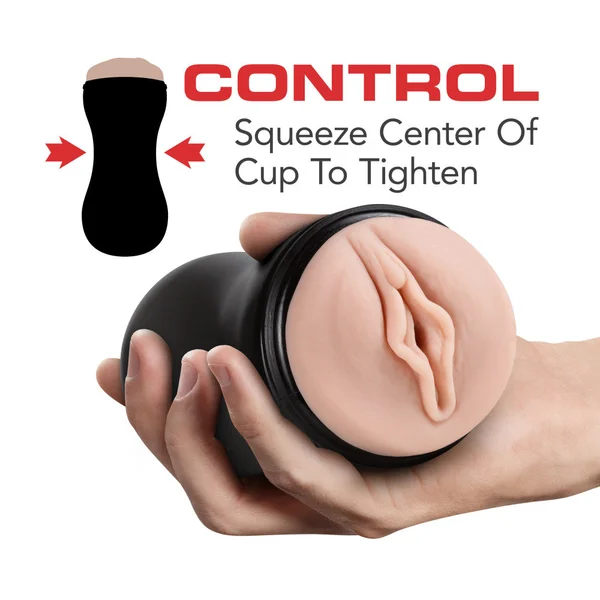 M for Men - Soft and Wet - Pussy With Pleasure Ridges and Orbs - Self Lubricating Stroker Cup - Vanilla — image 17 of 18