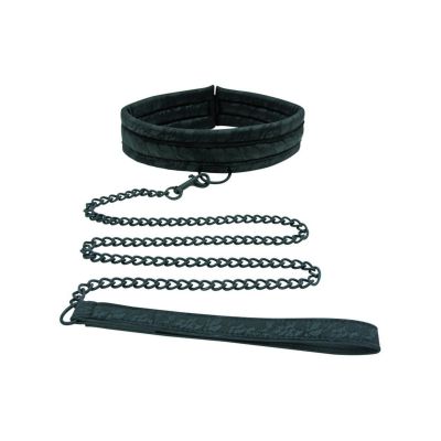 Sincerely Midnight Lace Collar and Leash