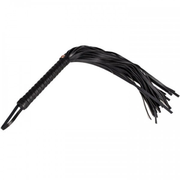 Bondara Black Faux Leather Flogger – 17.5 Inch