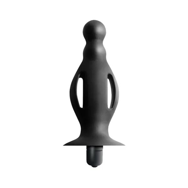 Commander Beginners Vibrating Buttplug Removeable Bullet Suction Cup Base Silicone Black — image 7 of 9
