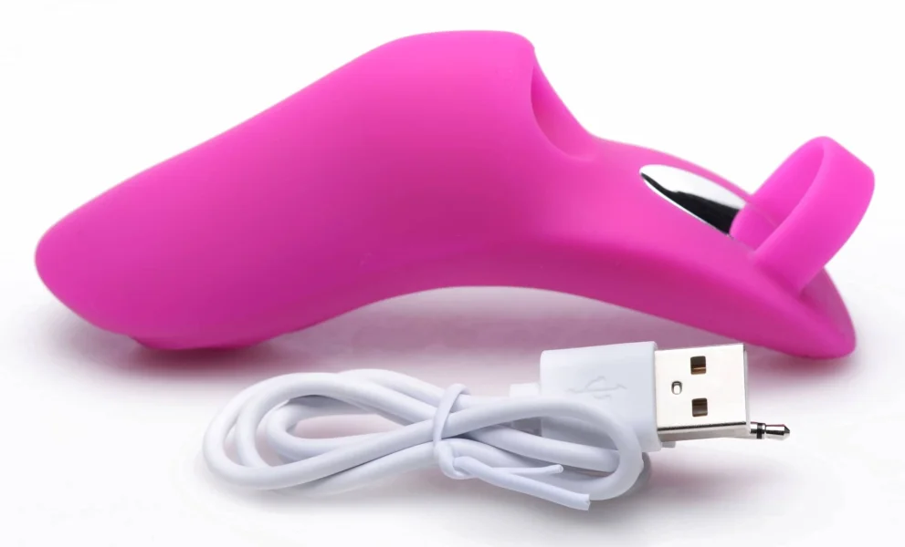 7x Finger Bang Her Pro Silicone Vibrator - Pink