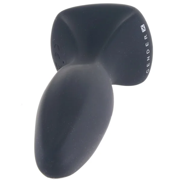 Gender X Hip To Be Square Rechargeable Waterproof Silicone Vibrating Anal Plug - Black