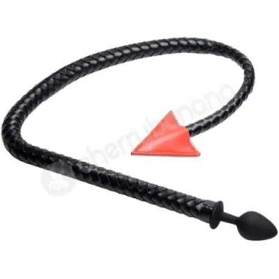 Master Series Hellbound Braided Devil Tail Black 2 6 Butt Plug