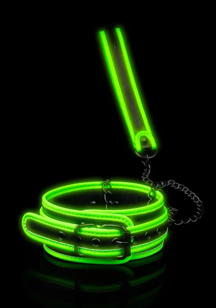 Ouch! Glow In The Dark Collar and Leash