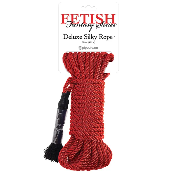 Fetish Fantasy Series Deluxe Silky Rope - Red — image 4 of 4