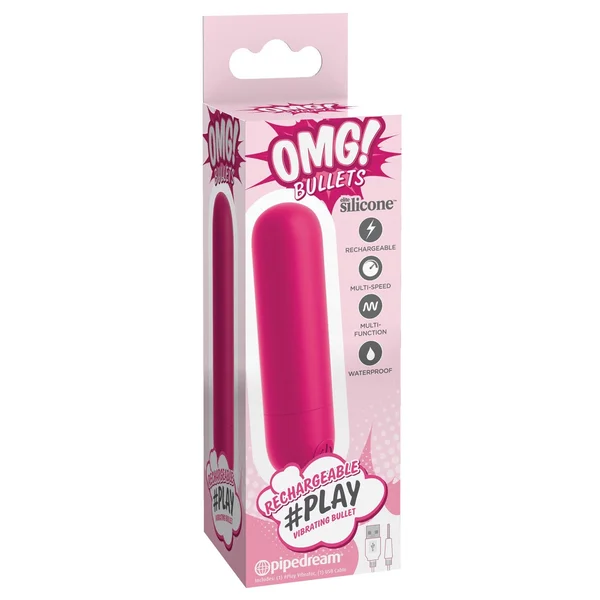 Omg! Bullets Play Rechargeable Vibrating Bullet - - Fuschia — image 8 of 10