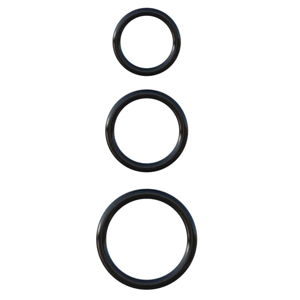 Fantasy C-Ringz Silicone Ring Stamina Set - Black — image 12 of 14