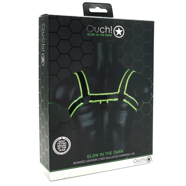Ouch! Glow In the Dark Bulldog Harness
