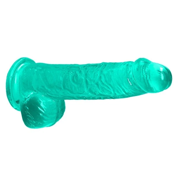 RealRock 6-inch Crystal Clear Dildo with Balls