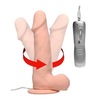 Raging Cockstars Disco Dick Donnie Rotating Dildo Flesh 7 Inch