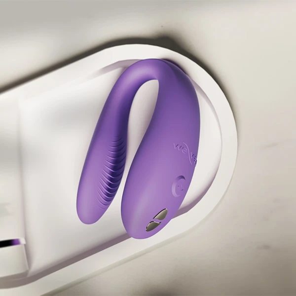 We-Vibe Sync Go App Enabled Waterproof Rechargeable Couples Vibrator - Purple