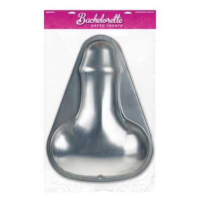 Colossal Pecker Cake Pan Silver