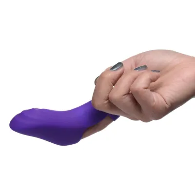 7x Finger Bang Her Pro Silicone Vibrator Purple