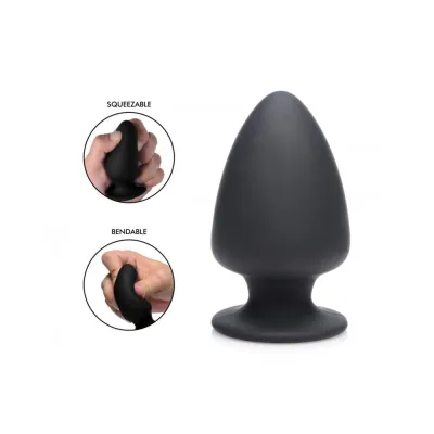 Squeezable Small Anal Plug Black