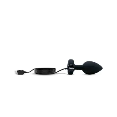 B vibe Vibrating Jewel Plug Black M l