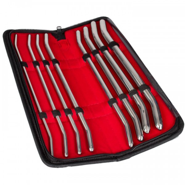 Torment Stainless Steel Set of Eight Pratt Urethral Sounds
