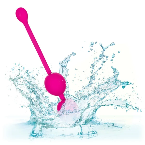 Rechargeable Silicone Vibrating Dual Kegel Balls By CalExotics - Pink — image 5 of 7