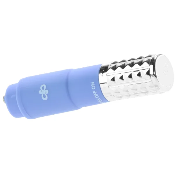 Rose Revitalize Vibrating Bullet Massage Kit With 3 Silicone Attachments By Blush - Periwinkle