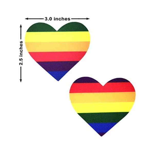 Neva Nude Pasty Heart Rainbow — image 4 of 9